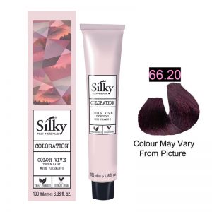 Silky 66.20/6VN Permanent Hair Color 100ml - Dark Intense Violete Blonde