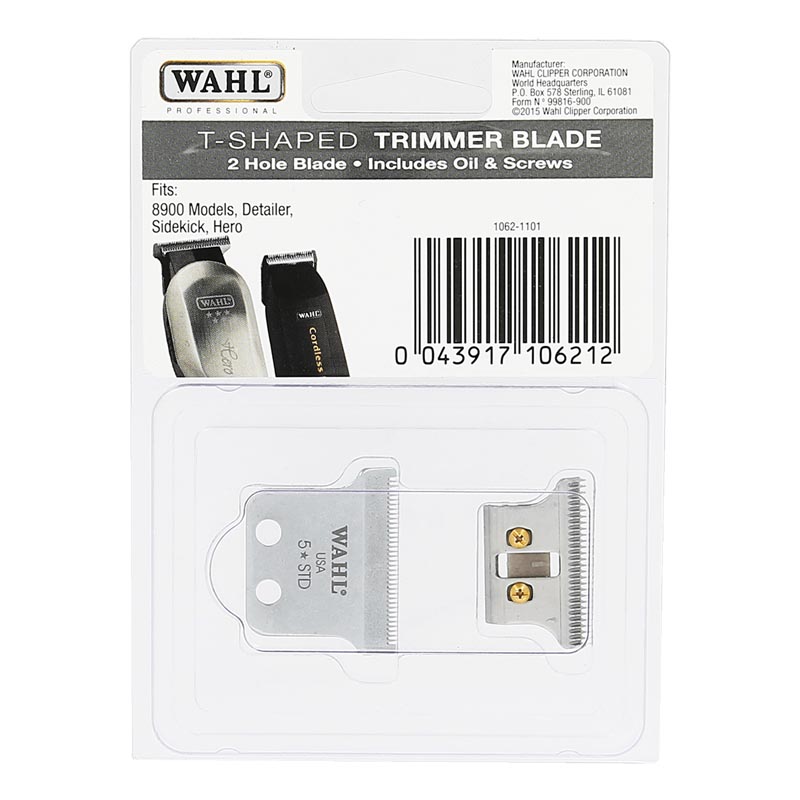 Wahl T-Shaped Trimmer Blade - 2 Hole Blade fits Detailer
