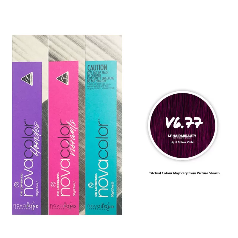 De Lorenzo NovaColor Permanent Colour V6.77 - Light Shiraz Violet 60g
