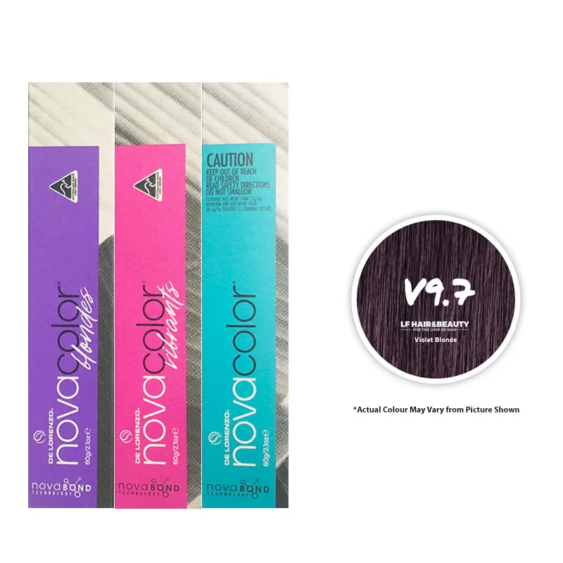 De Lorenzo NovaColor Permanent Colour V9.7 - Violet Blonde 60g
