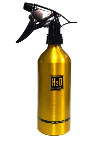 H2O Spray water Bottle 500ml gold