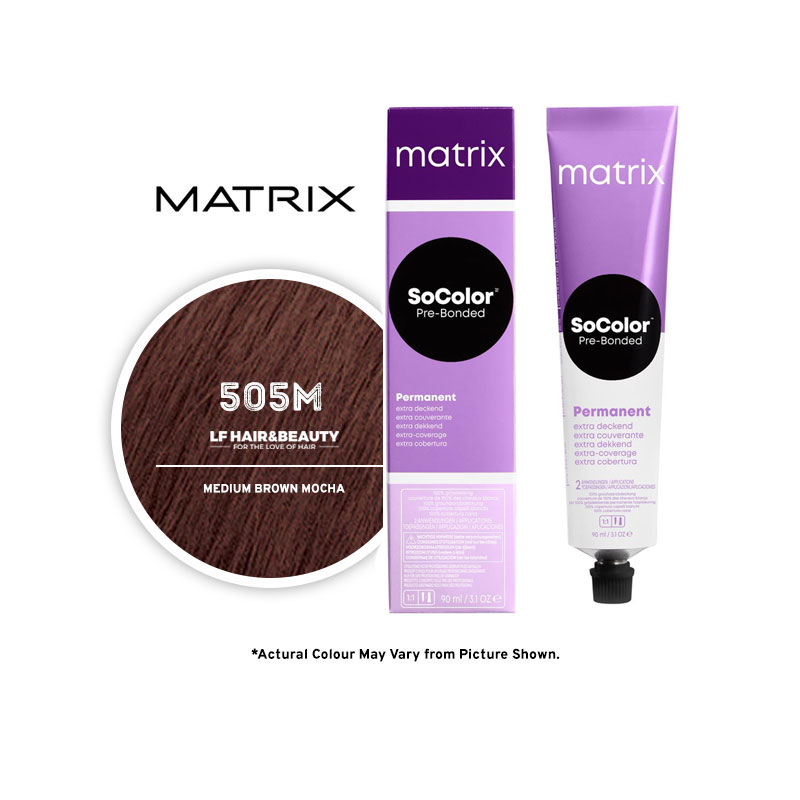 Matrix SoColor Extra Coverage 505M Medium Brown Mocha 85g - LF Hair and  Beauty Supplies