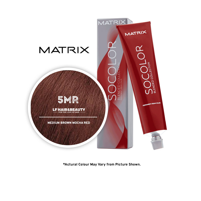 Matrix SoColor Blended Collection 5MR Medium Brown Mocha Red - 85g
