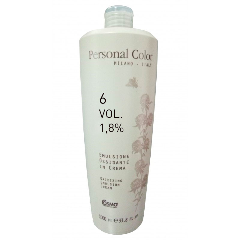 ***BUY 12 GET 2 FREE***Personal Color Oxidising Emulsion Cream Peroxide 6 Vol. 1,8% - Color Cream Developer 1000ml