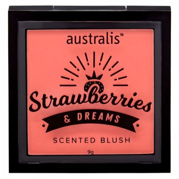 Australis: Strawberries & Dream Scented Blush - Peaches & Cream 9g