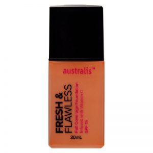 Australis Fresh & Flawless Full Coverage Foundation 30ml - Caramel