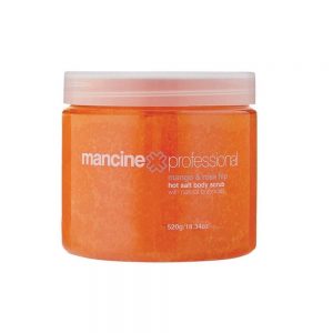 Mancine Hot Salt Scrub - Mango and Rose Hip 520g