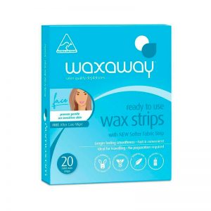 20PK Waxaway Ready To Use Face Wax Strips Sensitive