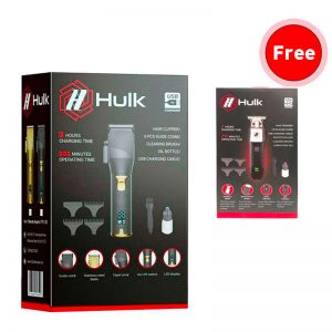 Hulk Professional Hair Clippers – BLACK (Free Trimmer )