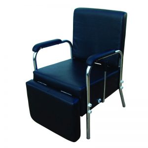 Styling Chair with Leg Rest Black CH-2148