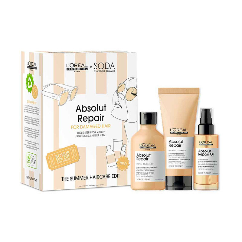 Limited Edition Absolut Repair Trio for Damaged Hair