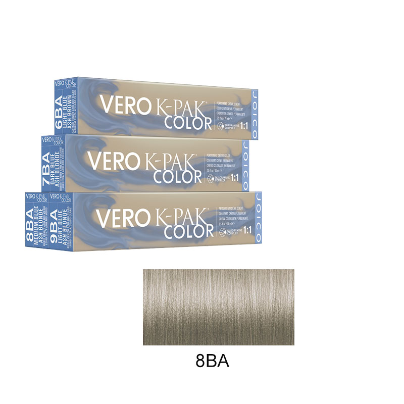 Joico Vero K-PAK Blue Ash Series Hair Colour Medium Blue Ash Blonde 74ml - 8BA