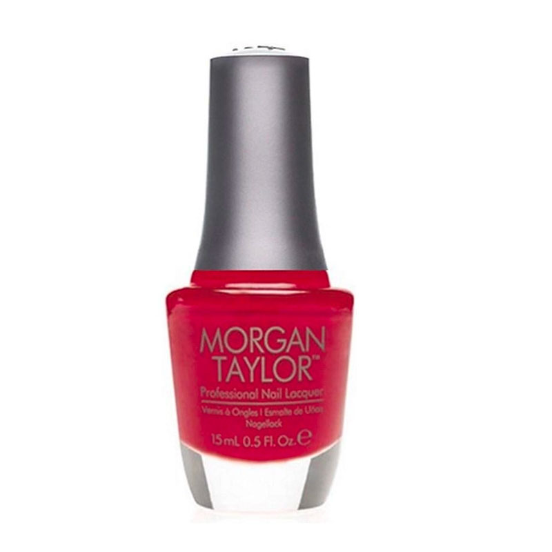 Morgan Taylor Nail Polish Hot Rod Red - Bright Red Creme 15ml