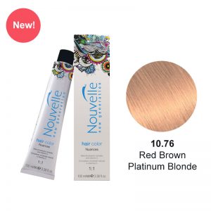 Nouvelle New Generation Hair Color Nuances 1:1 100ml - Red Brown Platinum Blonde 10.76