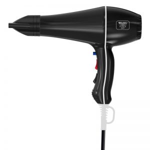 Wahl Powerdry 2000W Professional Hair Dryer Tourmaline Ionic - 2 Nozzles - Black