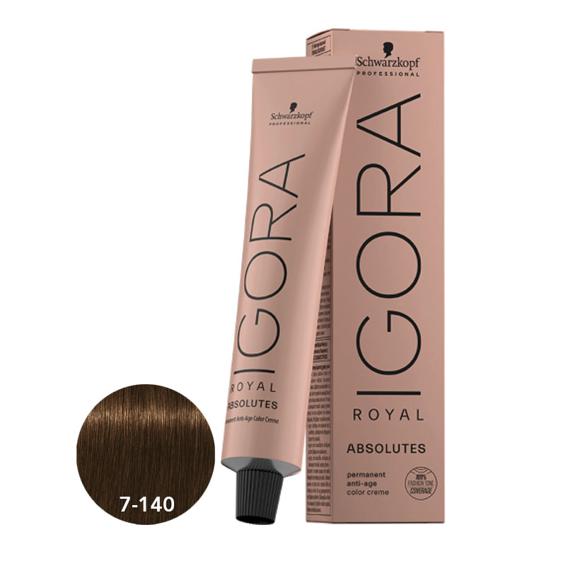 Schwarzkopf Igora Royal 7-140 Medium Blonde Cendre Beige Natural 60ml