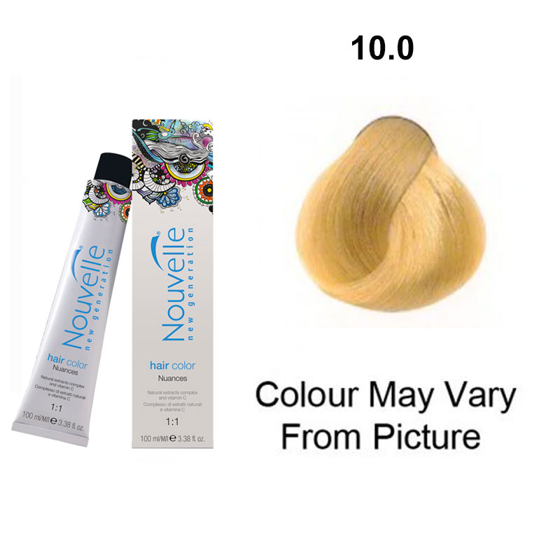 Nouvelle New Generation Hair Color Nuances 1:1 100ml - Warm Natural  Platinum Blonde  - LF Hair and Beauty Supplies
