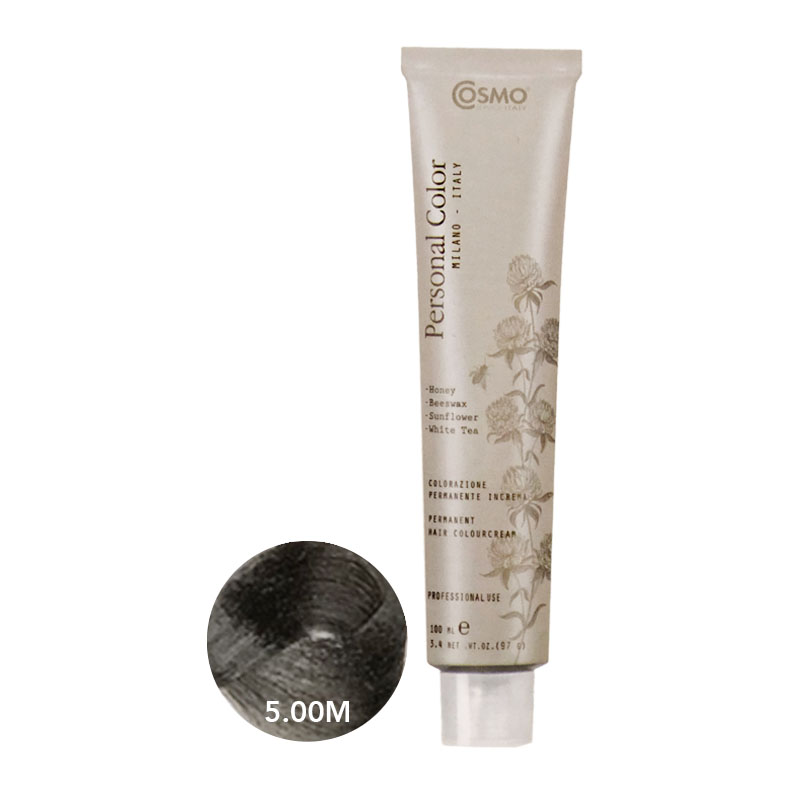 ** Buy 12 get 1 Free ** Cosmo Service Personal Color Permanent Cream 100ml - Light Brown Mat 5.00M