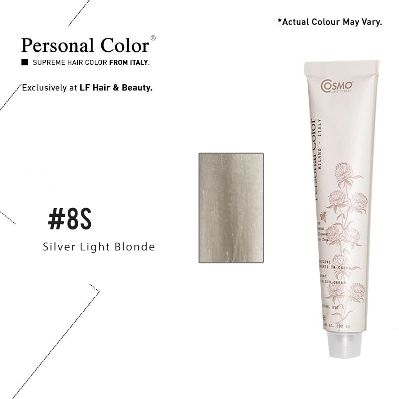 ***BUY 12 GET 2 FREE***Cosmo Service Personal Color Permanent Cream 100ml - Silver Light Blond 8S