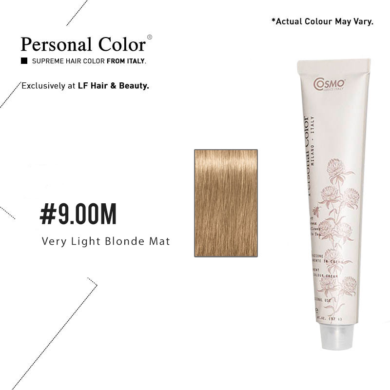 ***BUY 12 GET 2 FREE*** Cosmo Service Personal Color Permanent Cream 100ml - Very Light Blond Mat 9.00M