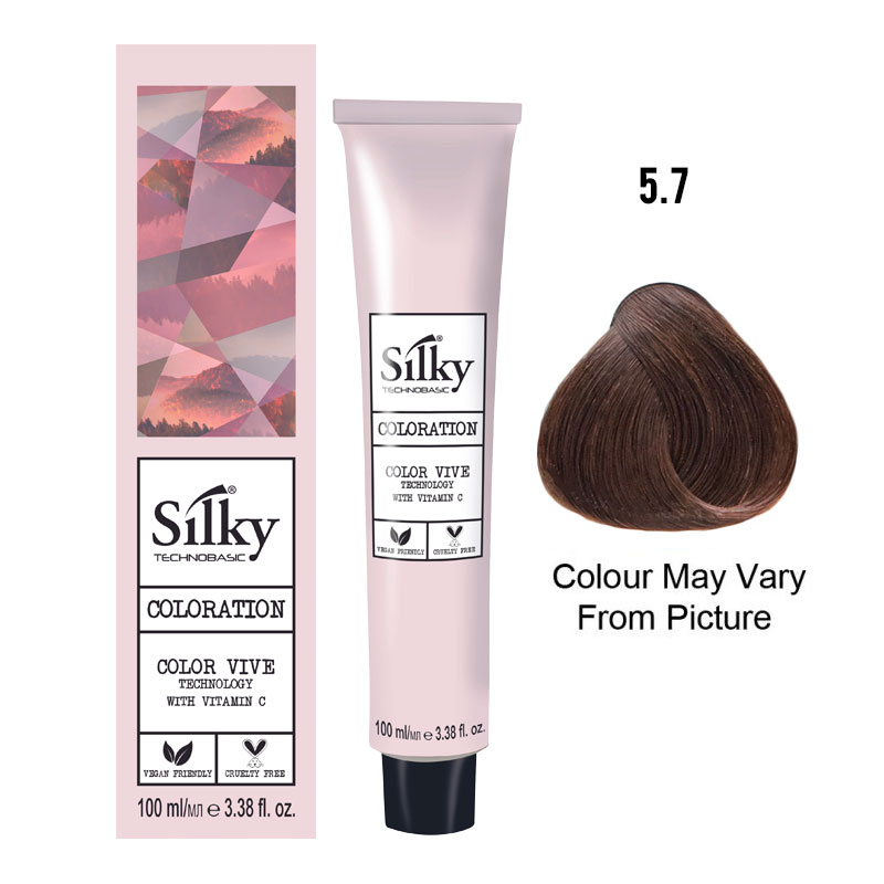 Silky Color 5.7 Light Chestnut Brown 100ml