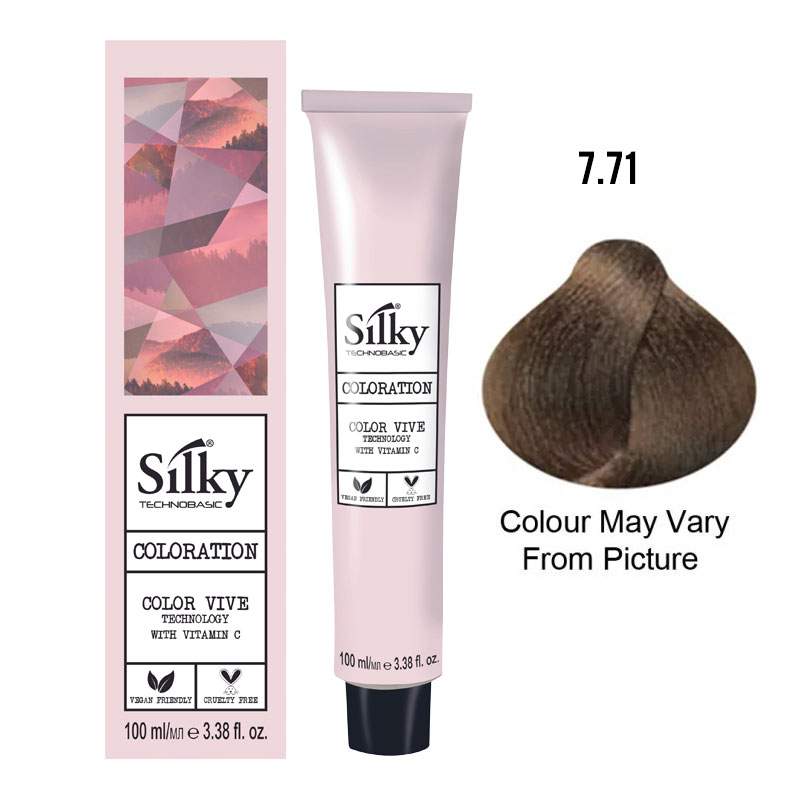 Silky Color 7.71 Cool Brown Blonde 100ml