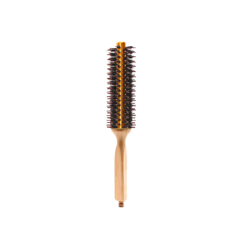 Wooden Round Thermal Brush with Nylon Boar Bristle 15mm