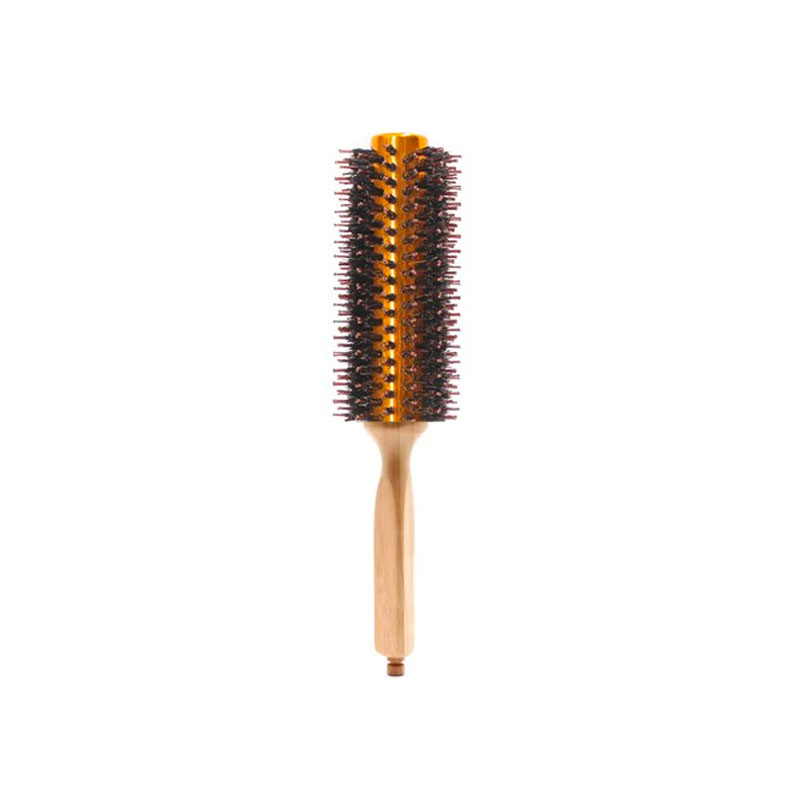 Wooden Round Thermal Brush with Nylon Boar Bristle 25mm