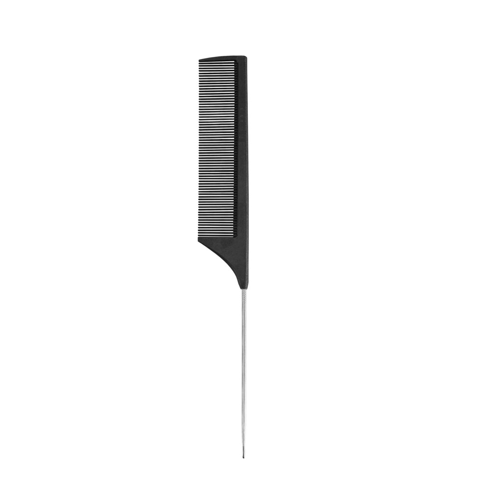 Black Carbon Comb with a metal tail