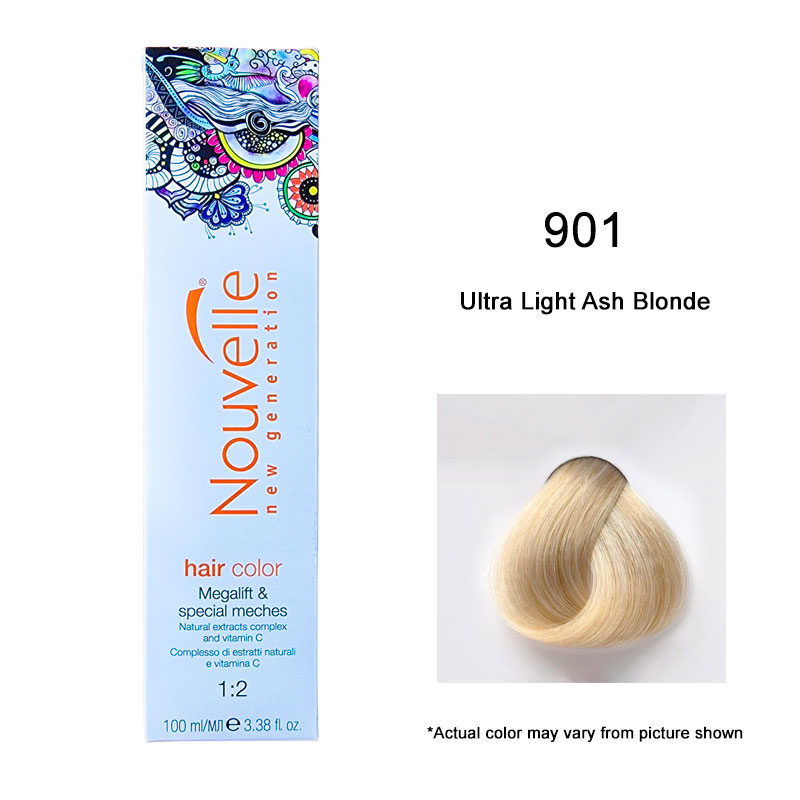 Nouvelle - Permanent Hair Color 901 Ultra Light Ash Blonde 100ml