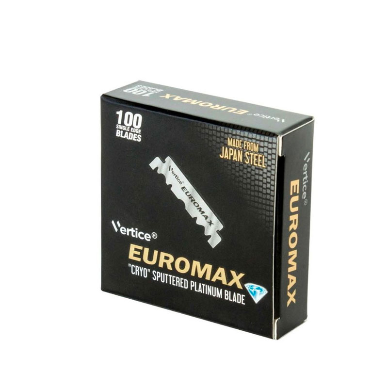Euromax Platinum Coated Single Edge Razor Blades 100