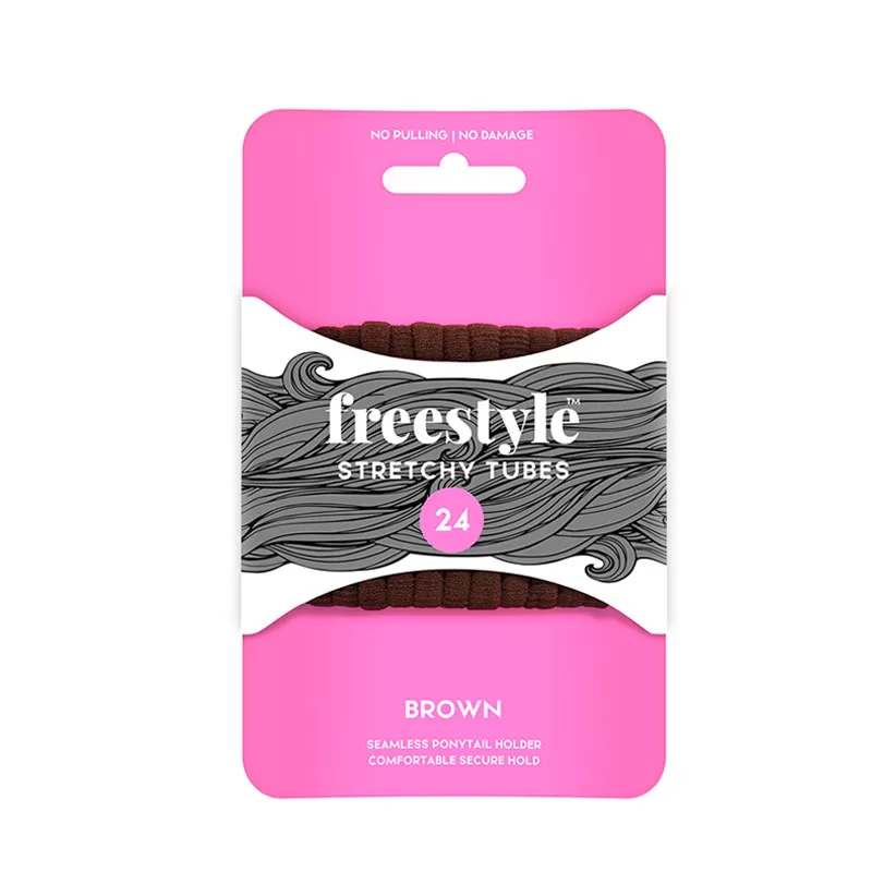 FREESTYLE Stretchy Tubes Brown 24pc