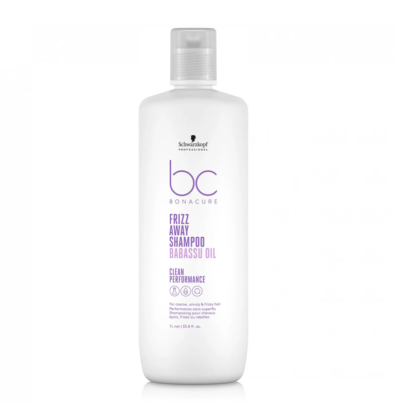 Schwarzkopf BC Bonacure Frizz Away Shampoo For Coarse, Unruly and Frizzy Hair 1000ml