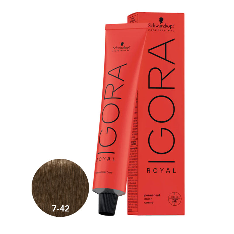 Schwarzkopf Igora Royal 7-42 Blonde Beige Ash 60ml