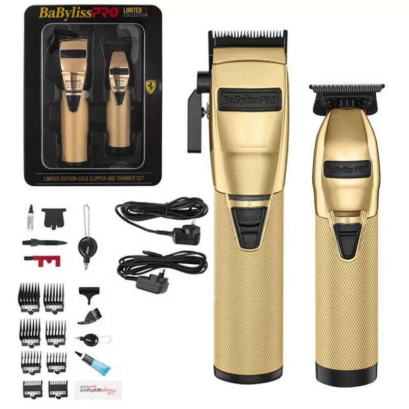 Babyliss Pro LimitedFX Gold Clipper and Outlining Trimmer Set Duo