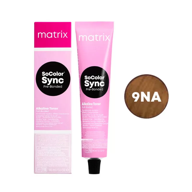 Matrix Color Sync Tone-On-Tone Hair Color 9NA Very Light Blonde Neutral Ash 90ml