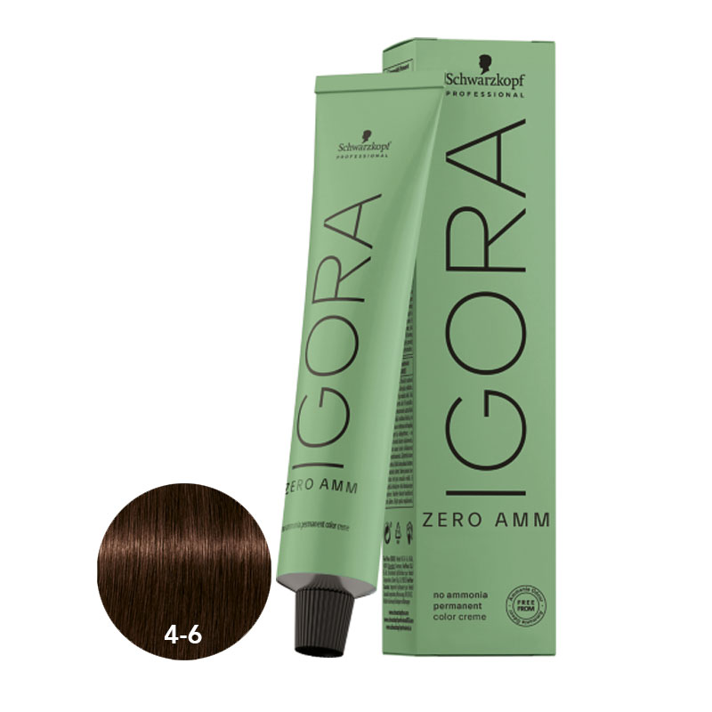Schwarzkopf Igora Zero Ammonia Color Creme 4-6 Medium Brown Chocolate 60ml