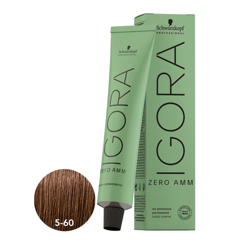 Schwarzkopf Igora Zero Ammonia Color Creme 5-60 Light Brown Chocolate Natural 60ml