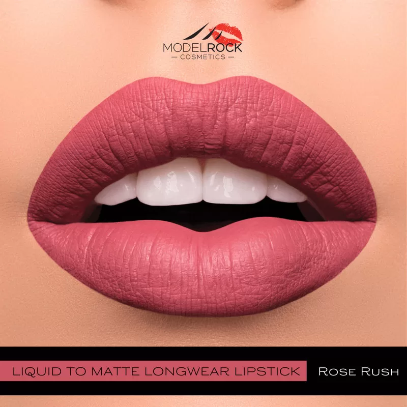 Model Rock Liquid to Matte Lipstick - Rose Rush