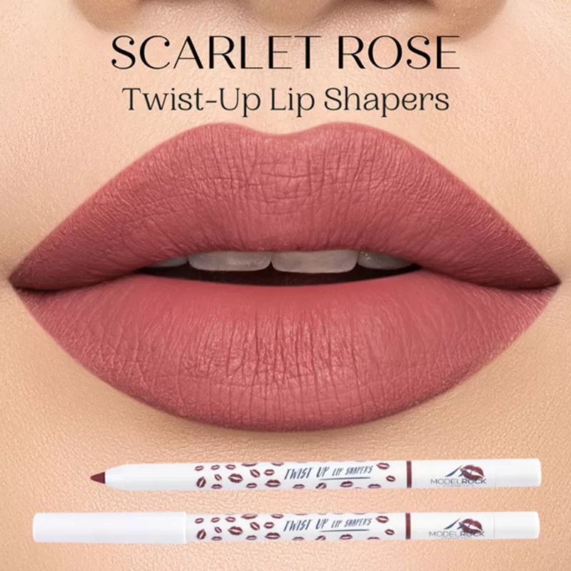 Model Rock Twist Up Lip Shapers - Scarlet Rose