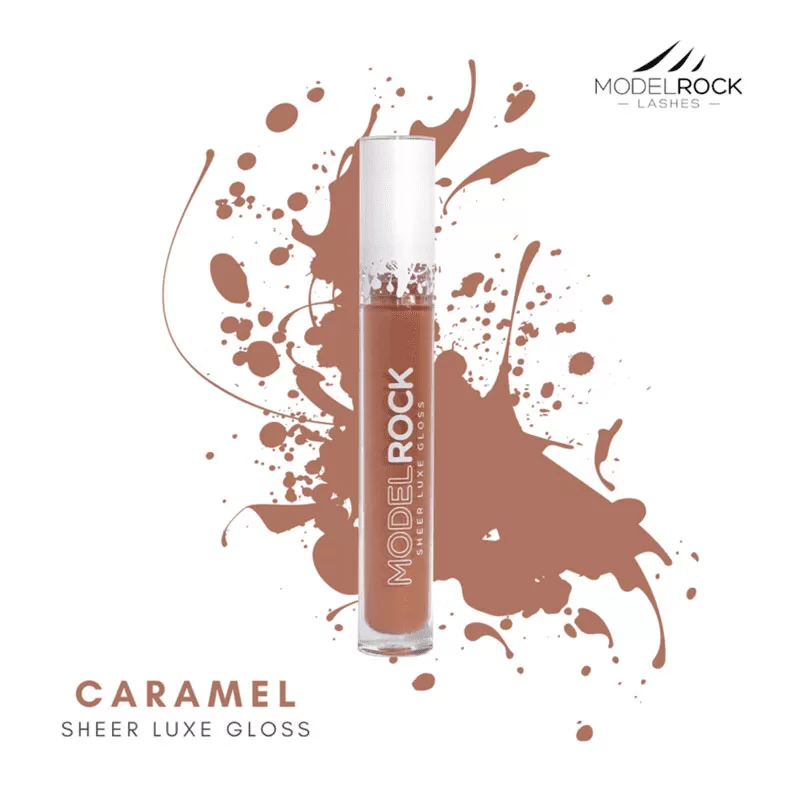 Model Rock Luxe Silk Lipgloss - Sheer Caramel