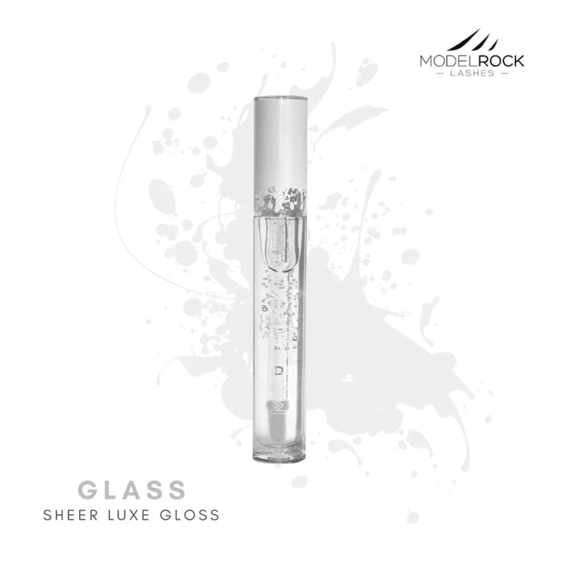 Model Rock Luxe Silk Lipgloss - Sheer Glass
