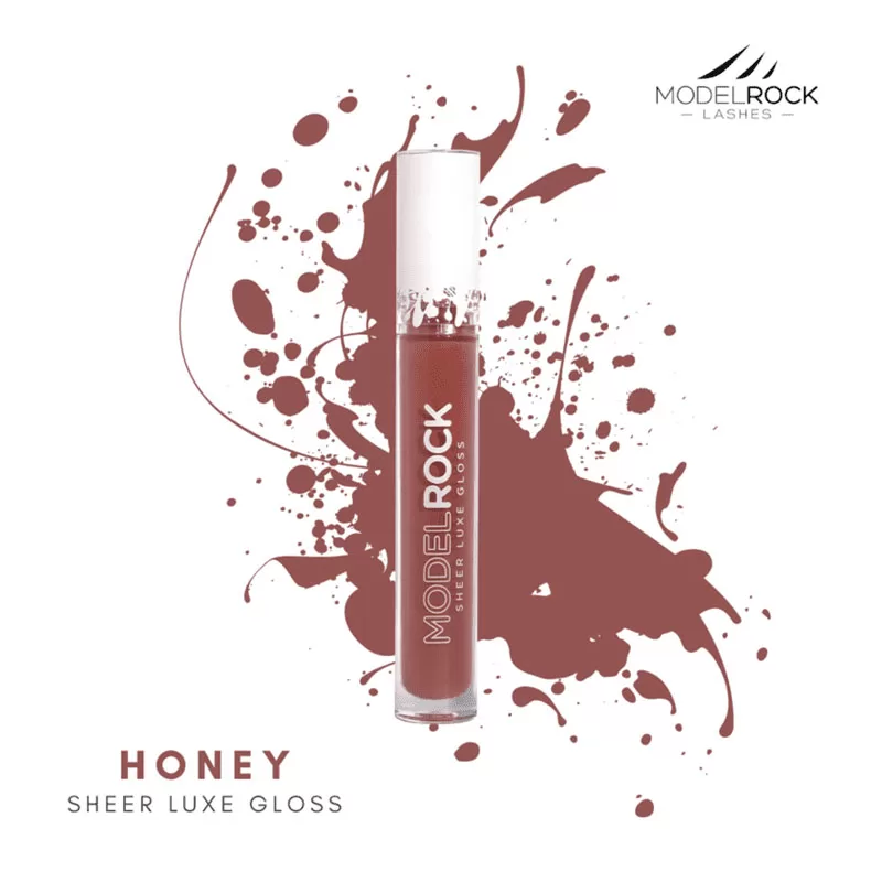 Model Rock Luxe Silk Lipgloss - Sheer Honey