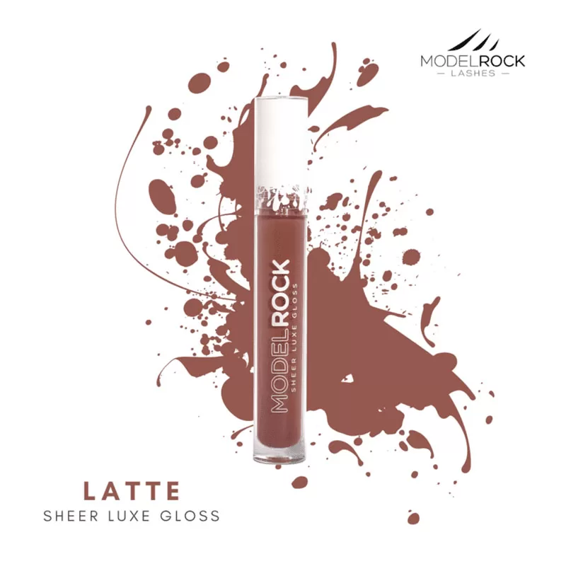 Model Rock Luxe Silk Lipgloss - Sheer Latte