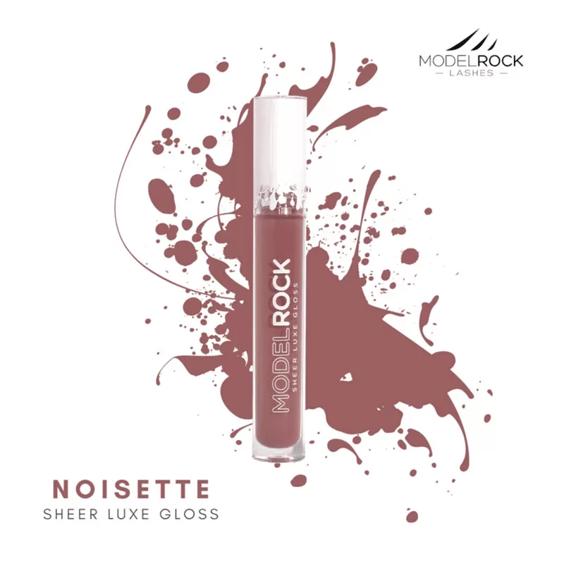 Model Rock Luxe Silk Lipgloss - Sheer Noisette