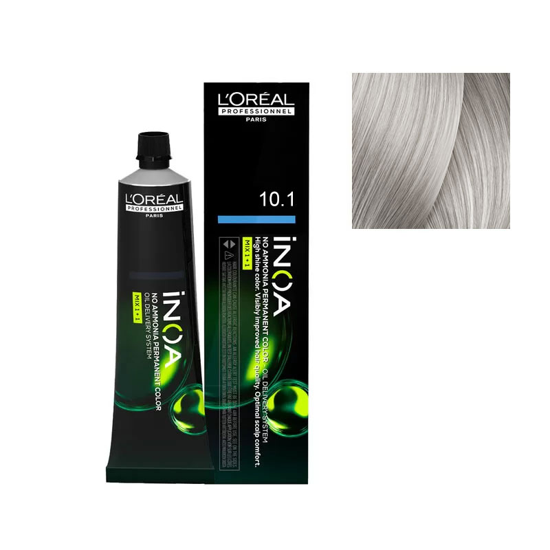 Loreal iNOA Permanent Hair Color 10.1 Lightest Ash Blonde 60g