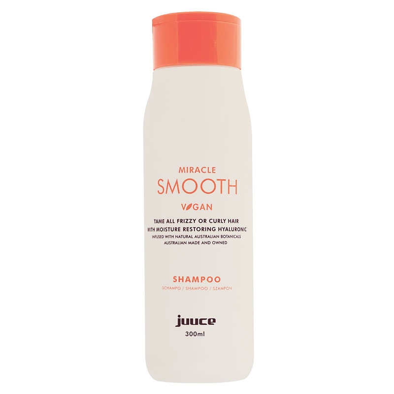 Juuce Miracle Smooth Tame All Frizy or Curly Hair With Moisture Restoring Hyaluronic Shampoo 300ml