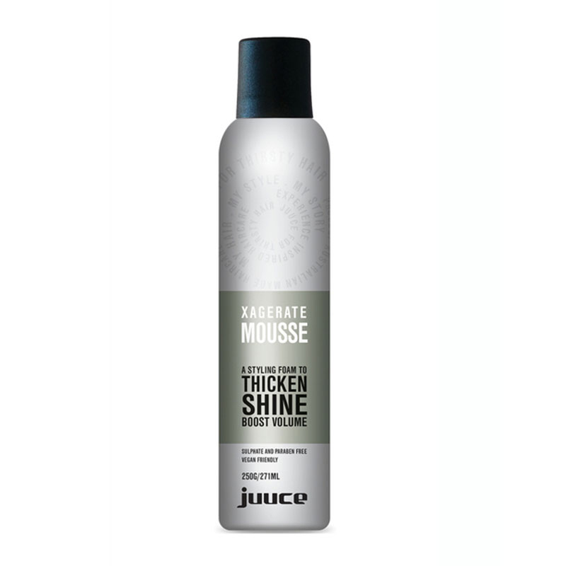 Juuce Xagerate Mousse Thicken and Boost Volume For Fuller Shiny Hair 200ml
