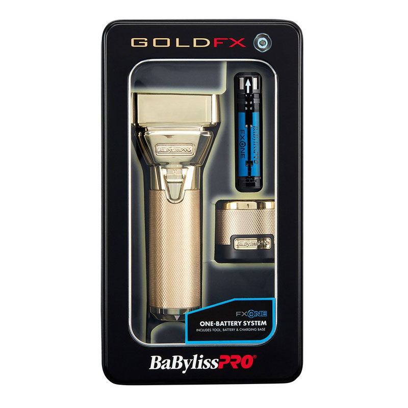 BabylissPro FXONE GoldFX All Metal Interchangeable Battery Shaver