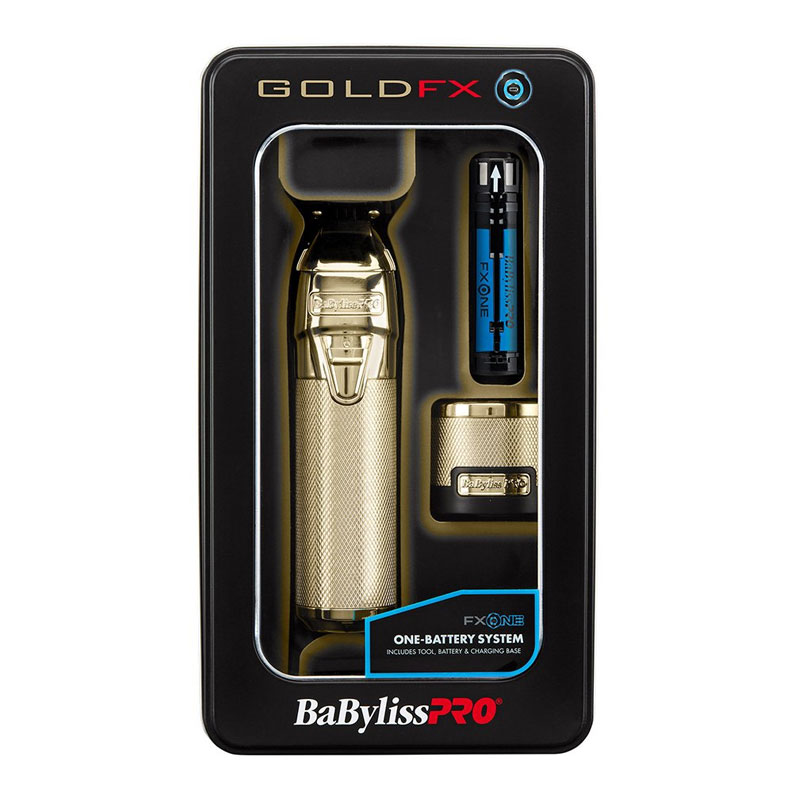 BabylissPro FXONE GoldFX All Metal Interchangeable Battery Trimmer